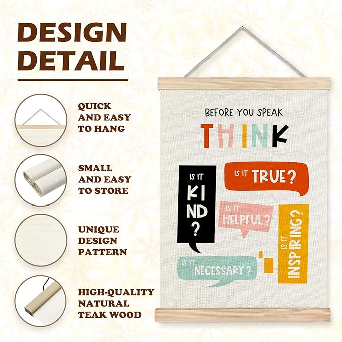 LUVADIAN Classroom Posters, Mistakes Are Proof Poster Hanger Frame, Boho Classroom Decor, Educational Wall Art for Kids Room Classroom Playroom, Teacher Office Decor, 12x16 Inches Set of 2