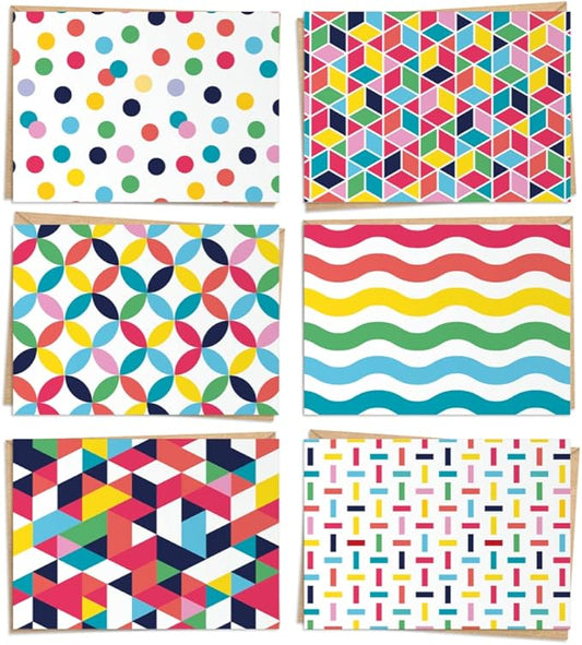 120 Pack Blank Greeting Cards - All Occasion Bulk Box Set - 12 Designs - Craft Paper Envelopes and Gold Labels Included
