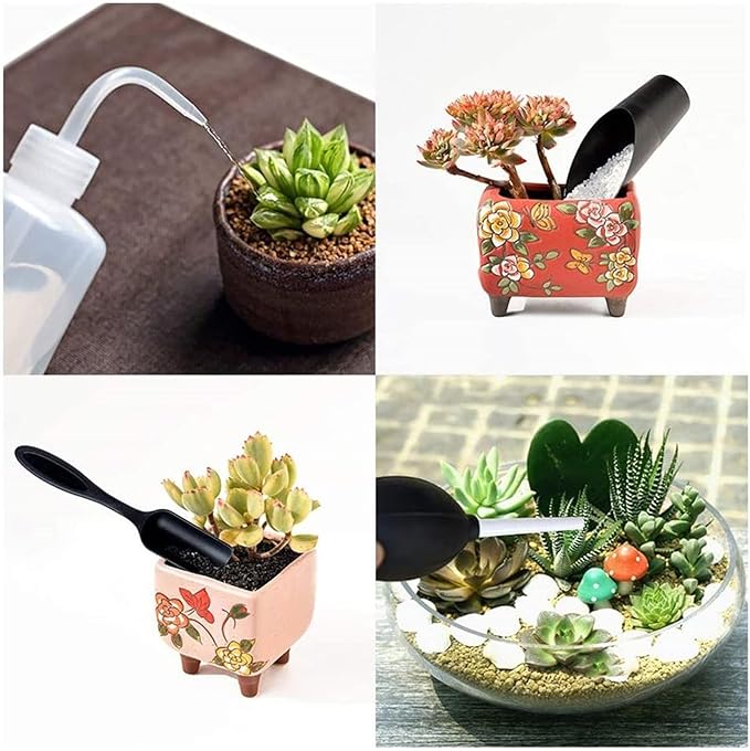 Tyenaza 23pcs Succulent Tools, Mini Garden Transplanting Tools Set for Bonsai Plant Small Indoor Plant