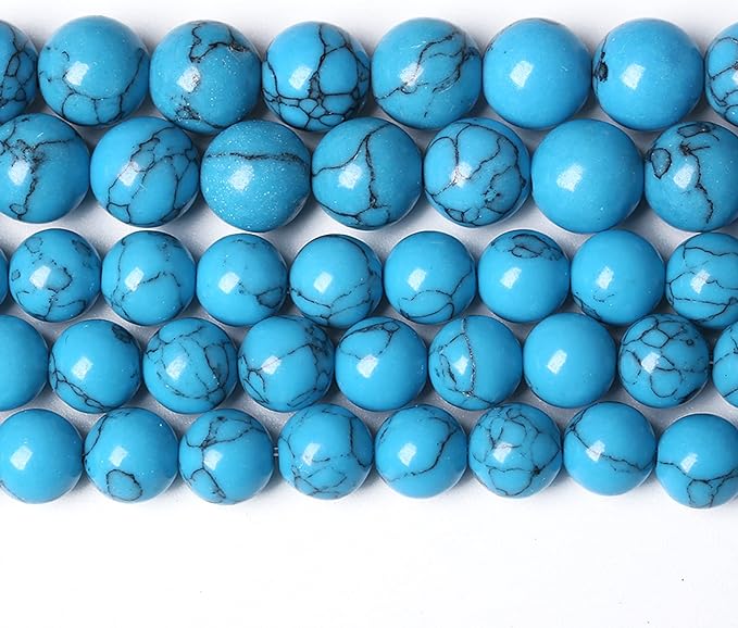 4MM 86PCS Blue Turquoise Spacer Loose Beads for Jewelry Making DIY Bracelet Necklace