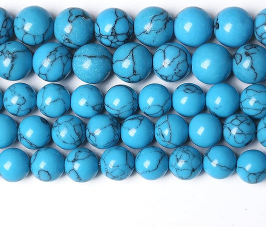 4MM 86PCS Blue Turquoise Spacer Loose Beads for Jewelry Making DIY Bracelet Necklace
