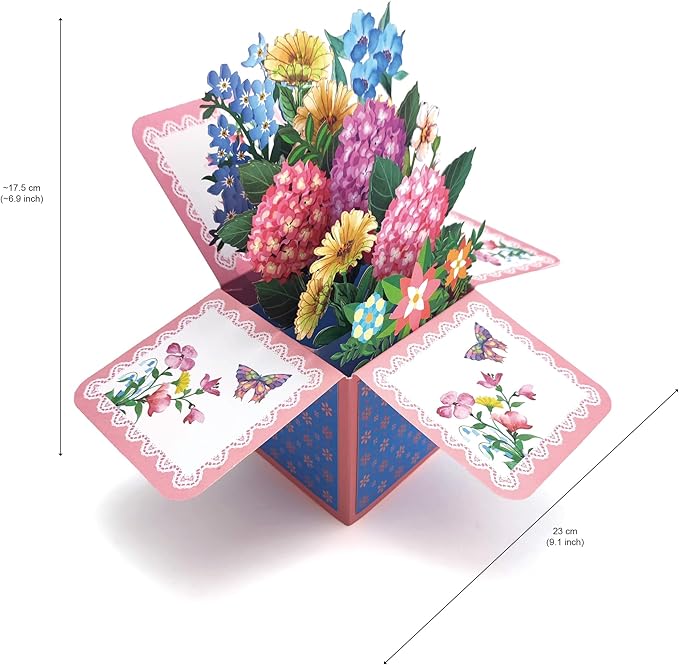 3D Pop-Up Thank You Cards! Birthday Gift Card with Note Note Card and Envelope, Perfect for Birthdays, Teacher Appreciation, or Gifting Mom, Grandma, Dad, or Best Friends.