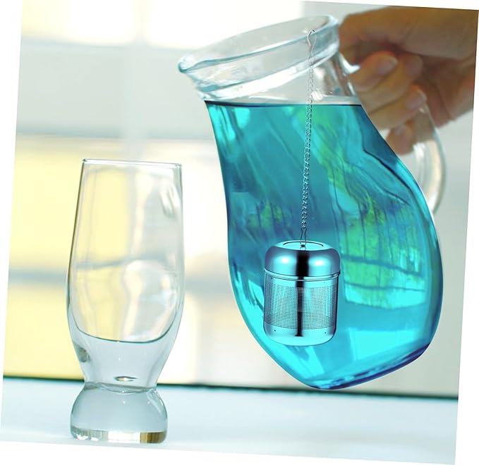 4pcs Stainless Steel Tea Infuser Basket with Chain Fine Mesh Tea Strainer Multi-use Steeper for Spices and Seasonings