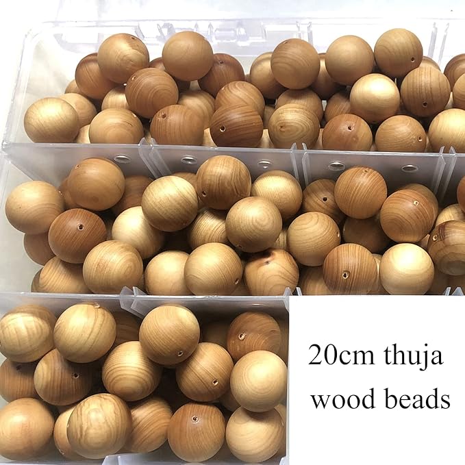 CarpenterC 200pcs 10mm Gorgeous Natural Round Polished Rosewood Loose Beads for Jewelry Making DIY Handmade Crafts