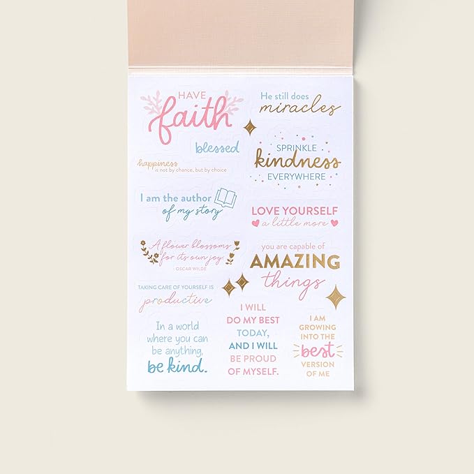 PPP Holiday Sticker Book | Pack of 15 | 351 Seasonal & Holiday Stickers | Assorted Sizes | 5x7 Sheets | Gold Foil Stamping | Fun Stickers for Planners, Journals, and More