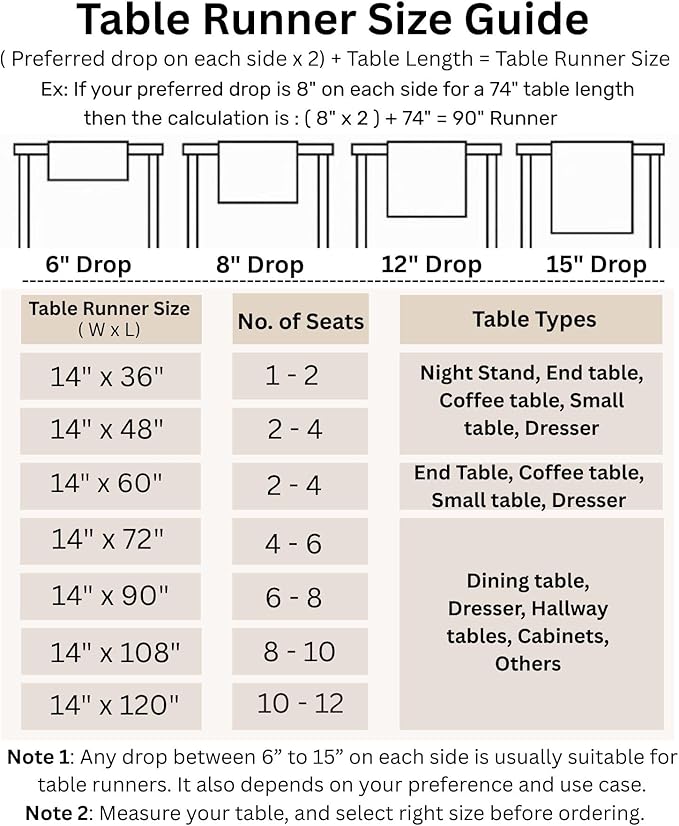 Solino Home Linen Table Runner 48 Inches - 100% Pure Linen Cinnamon and Natural Small Table Runner 14 x 48 Inch Ideal for Dresser and Coffee Tables - Contempo