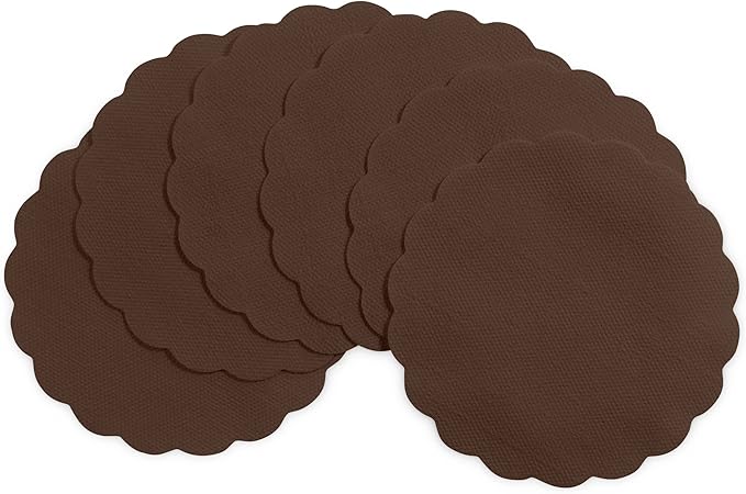 Disposable Brown Paper Coasters for Drinks, 3.5 Inch Round Coasters for Bar, Cocktail, Beverage, Wine Or Event, 500 Pack Bulk