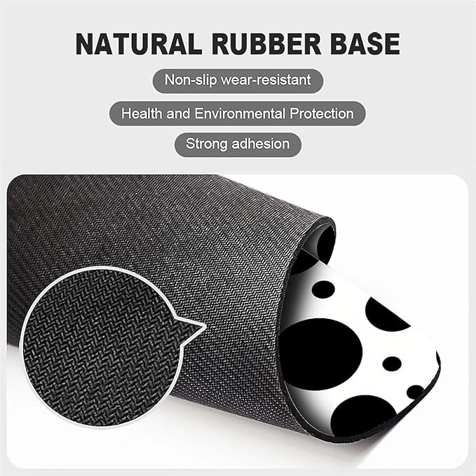 Square Mouse Pad Wave Dot Pattern, Personalized Premium-Textured Custom Mouse Mat Design, Washable Mousepad Cloth, Non-Slip Rubber Base Computer Mouse Pads for Wireless Mouse