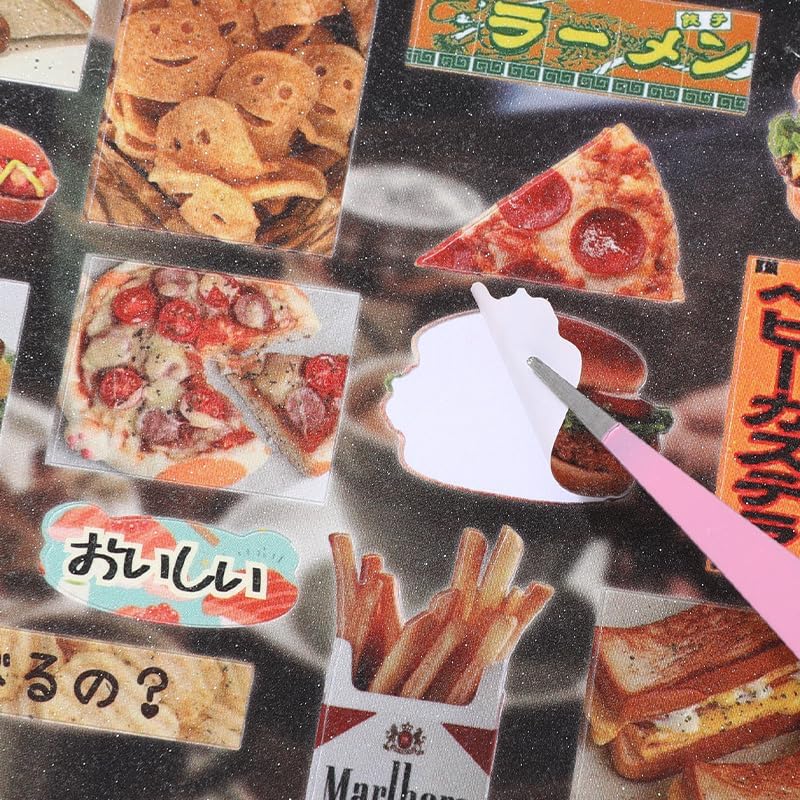 Alideco 30pcs Scrapbook Stickers Vintage Gourmet Desserts Sticker Book for Adults Sticker journaling Stickers for Scrapbooking (shiquxiaoguan) - Image 5