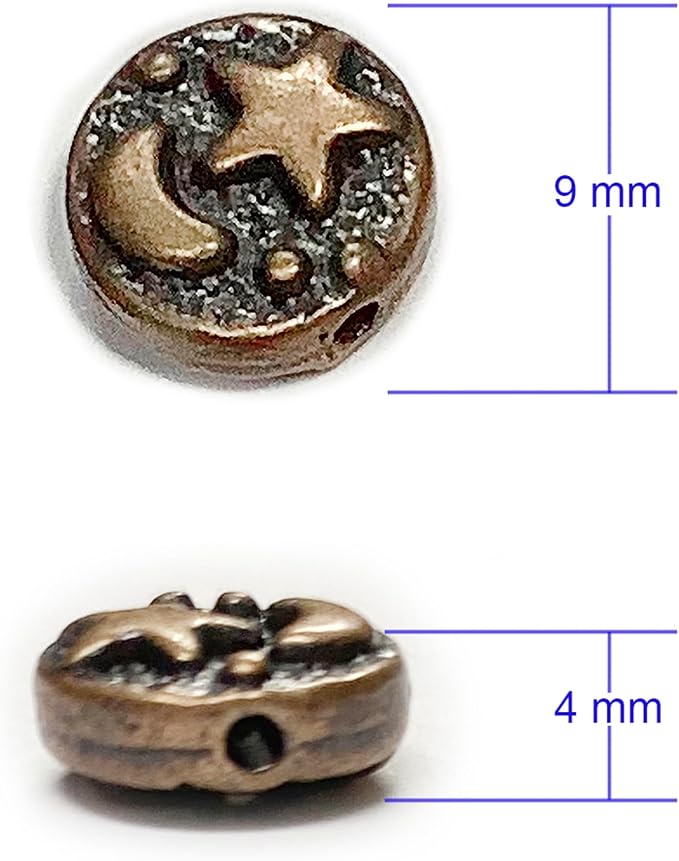 Copper Spacer Beads 69Pcs Flat Beads for Jewelry Making Supplies for Adults Small Seed Beads for Necklace Earring Bead Bracelet Making Kit Beads Bulk Silver Jewelry Set 9mm