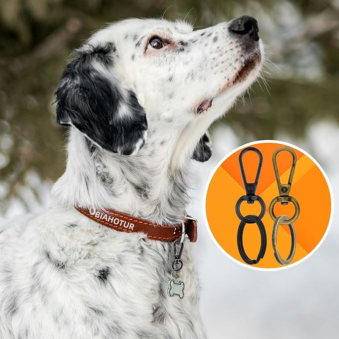 120PCS Swivel Clasps Lanyard Snap Hooks with Key Rings, Swivel Snap Hooks, Keychain Hook, 60 Pcs Large and Small Swivel Hooks, Swivel Clasp with 60 Key Rings for DIY Crafts,Lanyard Making,Pet Collar
