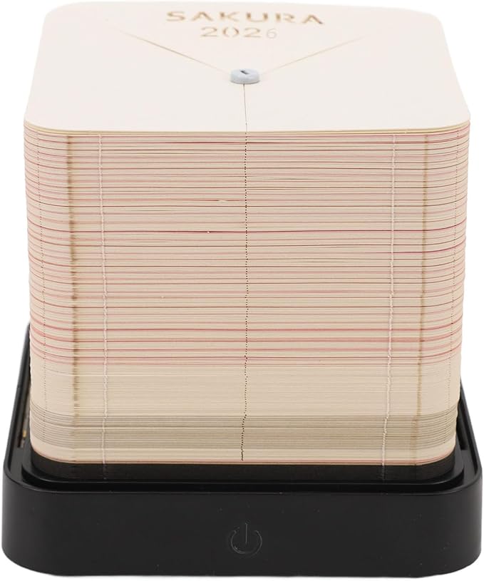 Aramox 3D Memo Pad, Paper Carving Notepad with LED Light, Unique Desktop Decoration for Home Office and Special Occasions (Pink)