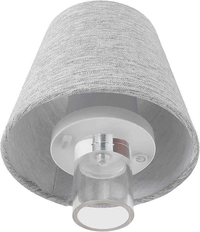 LED Wine Bottle Desk Lamp, Rechargeable Fabric Wireless Bottle Lamp with Shade, Portable Light for Bedside Bar Table, Romantic Ambiance