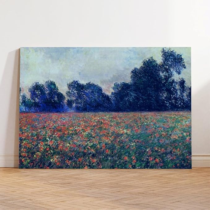 CFIOZYOS 40+ Monet Famous Print Posters Poppies at Giverny by Claude Monet Impressionism Art Wall Decoration Poster Family Bar Restaurant Garage Cafe Art Print Gift Frame 12×18inch(30×45cm)
