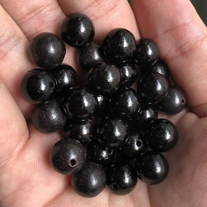 CarpenterC 200pcs 8mm Gorgeous Natural Round Polished Rosewood Loose Beads for Jewelry Making DIY Handmade Crafts