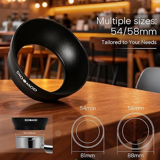 54mm Dosing Funnel, Magnetic Dosing Funnel, Espresso Coffee Dosing Ring for Barista, Compatible with Breville 54mm Handle Filter Cups, Espresso Accessories