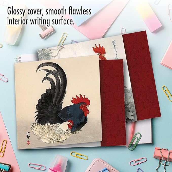 The Best Card Company - 10 Bird Note Cards Blank (4 x 5.12 Inch) - All Occasion Cards with Envelopes, Boxed Set - General Tso’s Chicken MQ4940OCB-B1x10