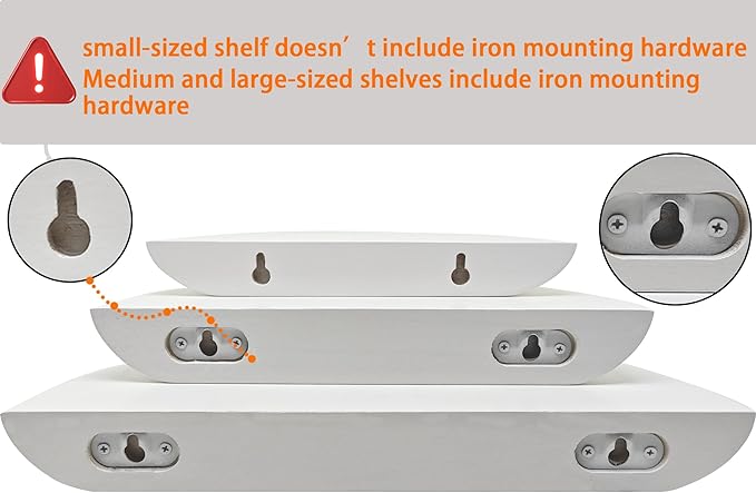 Solid Wood Half Round Floating Wall Shelves | Elegant Floating Shelves, Elevate Your Space. Perfect for Living Rooms, Bathrooms, Bedrooms, Offices, Children's Rooms