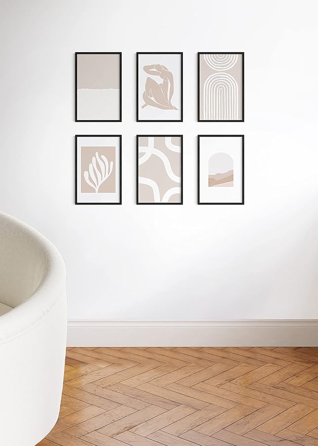 Haus and Hues 11x17 Black Oak Wood Picture Frames Set of 25 - Premium Bulk Picture Frames 11x17 Bundle - Elegant Gallery Wall Frame Set for Posters, Art Display - Ideal for Wall Decor in Home & Office