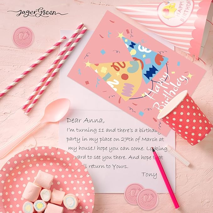 Happy Birthday Cards Bulk with Envelopes, 40 Pack 4x6 Birthday Greeting Cards Assorted with Stickers, Inside Blank Cards for Women, Men, and Kids, Work and Office Celebrations