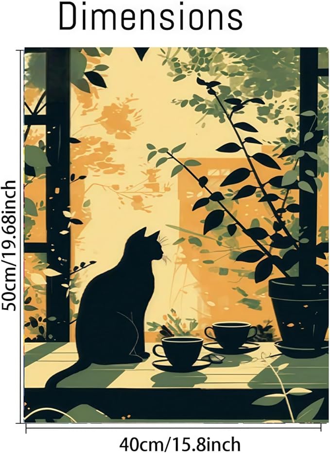 CSZPPQAF Paint by Numbers Kit for Adults Beginner, Cat Paint by Number Kits on Canvas, DIY Animal Acrylic Watercolor Oil Painting by Numbers for Home Wall Decor 16X20inch
