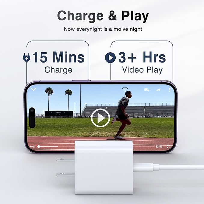 30W USB C Charger, 2 Pack Wall Fast Charger Block Power Adapter Charging Cube Compatible with iPhone 16/Pro/Pro Max/Plus/15/14/13/12, iPad Air, AirPods 4/3/2/Pro, Apple Watch 10/Ultra 2, Galaxy