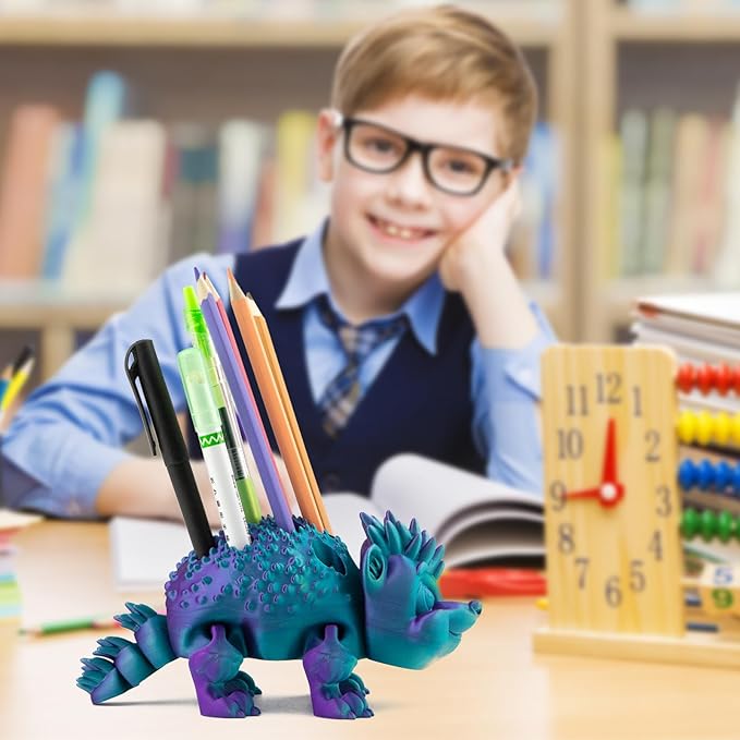 Creative Cute Porcupine Shaped Pen Pencil Holder, Pen Holder for Desk Office Decor Home Office School Desk Docoration Ideal Gifts for Boys Girls