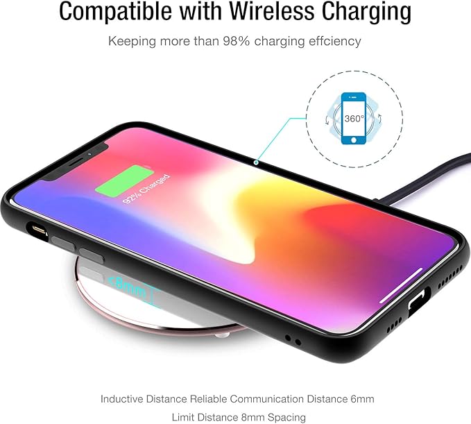 TOZO 2025 W1 New Anti-Slip Wireless Charger 15W Max Fast Wireless Charging Pad Compatible with iPhone 17/16/16 Plus/16 Pro Max /15/14/13/SE Series, Samsung Galaxy S25/S24/S23 Series, Matte Rose Gold