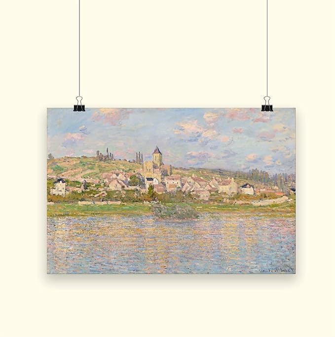 40+ Monet Famous Print Posters Vétheuil by Claude Monet Impressionism Poster Print for Room Aesthetics Canvas Wall Art Print Unframe 24×36inch(60×90cm)