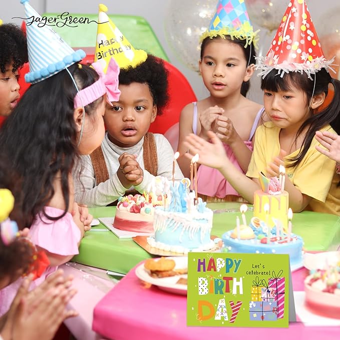 Happy Birthday Cards Bulk with Envelopes, 40 Pack 4x6 Birthday Greeting Cards Assorted with Stickers, Inside Blank Cards for Women, Men, and Kids, Work and Office Celebrations