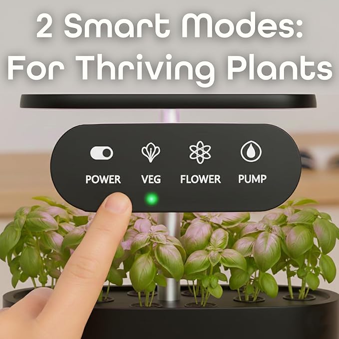 Nouri 12 pod APP Smart Garden for Home Cooks | Heirloom Tomato | Hydroponics Growing System | LED Grow Lights | Indoor Herb Garden Kit | Herb Growing Kit Indoors for Plant Lovers, Gardeners, Kitchen