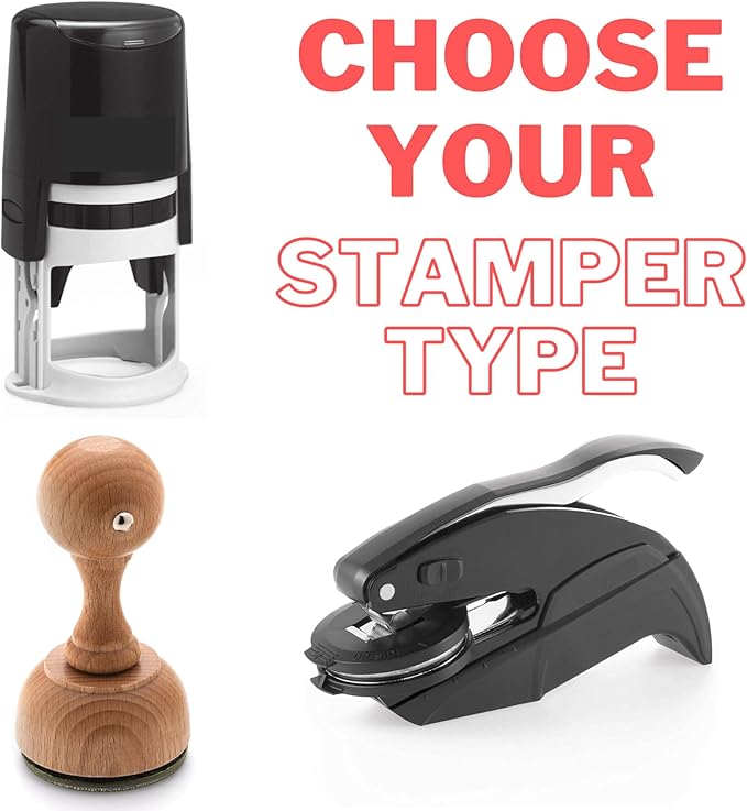 Personalized Book Stamp Embosser – Custom Library Stamp for Book Lovers, Unique Gift for Readers, Teachers & Home Library Name Stamp