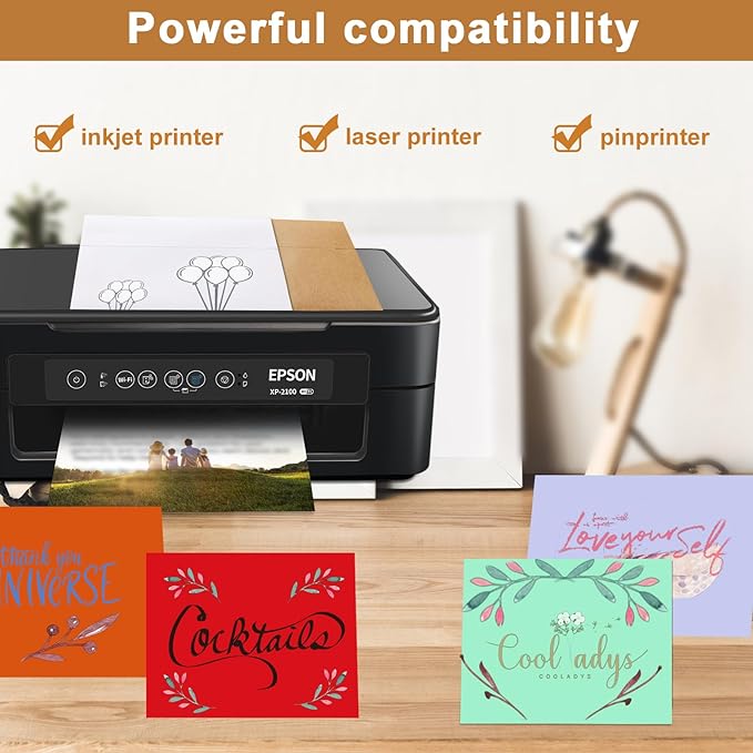 10 Assorted Colors Blank Cards and Envelopes 4.25 x 5.5 Heavyweight Single Panel Cardstock and A2 Envelopes Self Seal 20 Packs for Wedding Invitations, Greeting Cards, Thank You Cards, Party