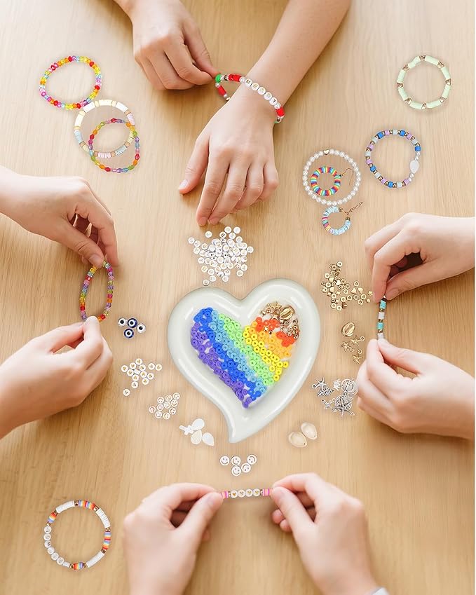 LovelyMoon Clay Beads Bracelet Making kit (48 Colors)