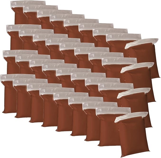 Reddish Brown Air Dry Clay for Kids - 36 Bagged Airdry Clay for Arts & Crafts, Soft Foam Slime Clay for Home & School, Moldable, Modeling Clay - 12 Oz