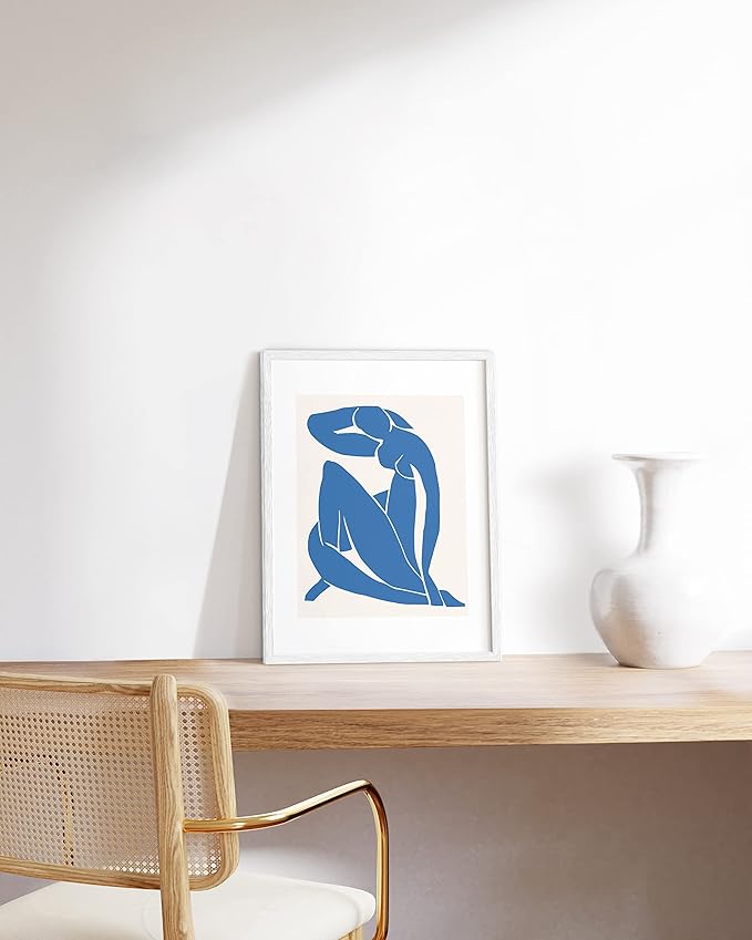 HAUS AND HUES White Oak Wood 12x16 Picture Frame - Clean Modern Frame for Art Prints and Photos (White Oak Frame)
