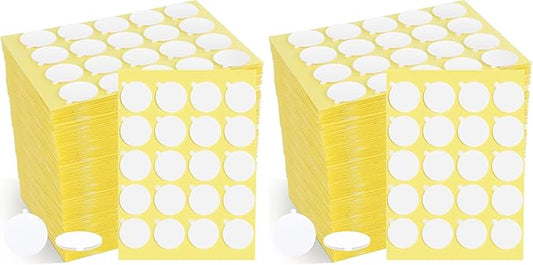 1200PCS Candle Wicks for Candle Making, Candle Wick Stickers, Heat Resistance Double-Sided Stickers with The Little ”Tail “, Stickers for Candle Making (Pack of 2)