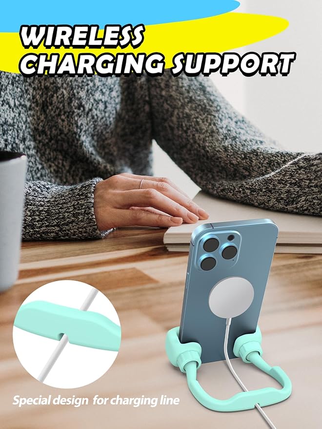 Christmas Stocking Stuffers for Teens Boys Men Adults Gifts: Cell Phone Holder for Desk Funny Gag Gift Unique Gesture Phone Stand Birthday Gifts for Teenager Girls Women White Elephant Cool Stuff