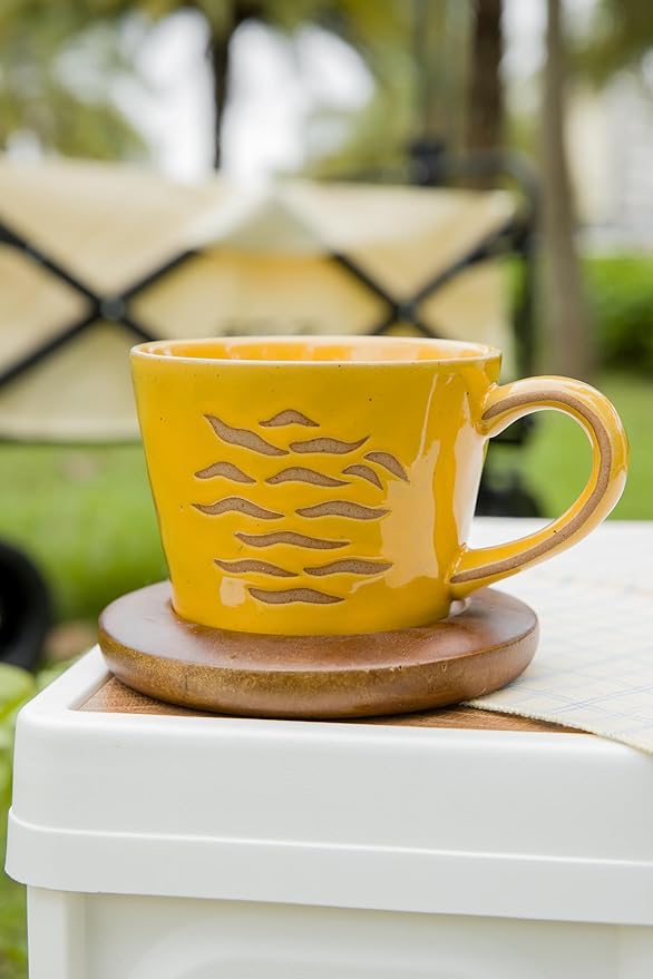 DIHOclub Tiger Cup Ceramic 3D Wild Animal Inside Mug,Cute Cartoon Handmade Figurine Mugs,Holiday and Birthday Gift for Coffee Milk Tea Lovers,12 OZ(Brown Tiger)