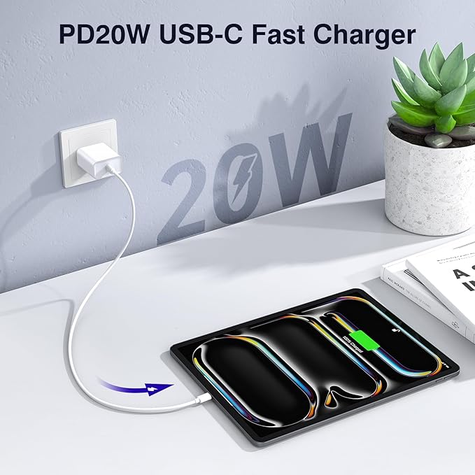 30W USB C Charger, 2 Pack Wall Fast Charger Block Power Adapter Charging Cube Compatible with iPhone 16/Pro/Pro Max/Plus/15/14/13/12, iPad Air, AirPods 4/3/2/Pro, Apple Watch 10/Ultra 2, Galaxy