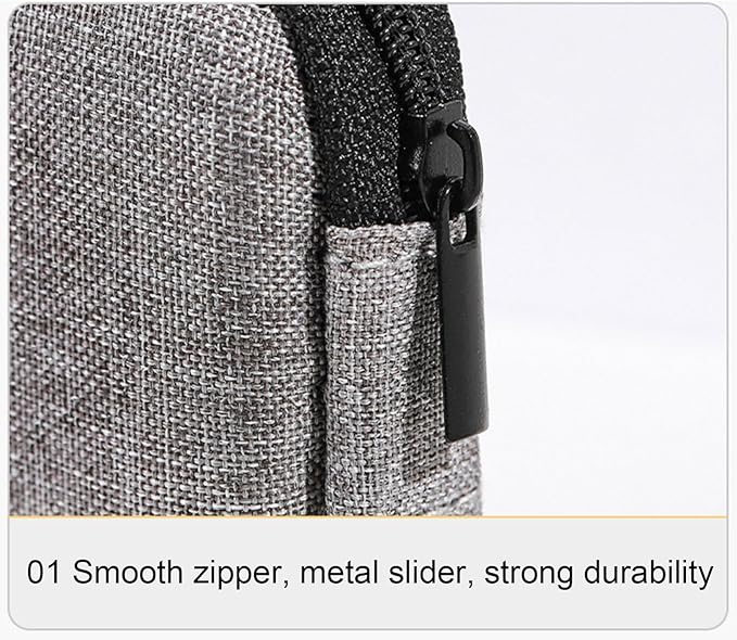 Electronic Storage Bag,Cable Organizer Solid Color Electronic Organizer - Shock-Resistant Travel Digital Accessories Storage Bag Multifunctional Travel for Cable Cord