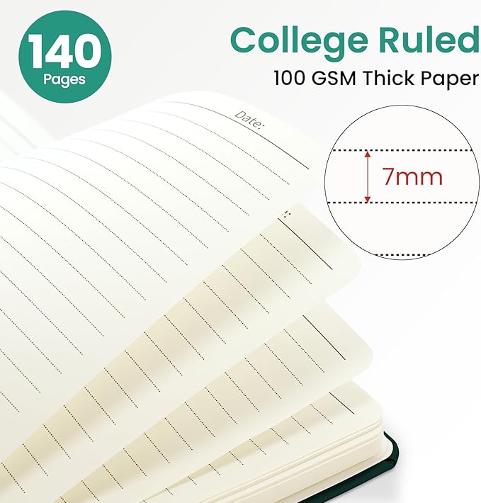 Lined Spiral Journal for Women, A5 Hardcover Cute Notebook for Work & Note Taking, Aesthetic Pretty Journal for Writing, 140 Pages, 6"x8", Botanical Waltz