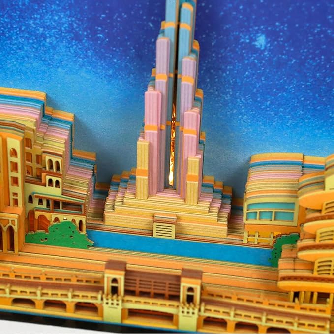 3D Art Calendar 2026,3D Memo Pad Creative Time Piece Calendar,Creative Non Stick Sticky Note,3D Memo Pad Art Notepad,Exquisite Paper Sculpture Gifts,Desktop Decoration Crafts