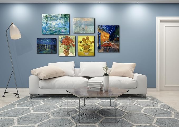 msspart Vincent Van Gogh Red Poppies and Daisies Canvas Wall Art, Floral Oil Paintings Reproduction Flowers Pictures Artwork, Canvas Wall Art Print for Home Decoration - 24"x36"