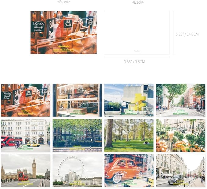 Monolike CAPTURE THE LIFE, LONDON Single card - mix 12 pack