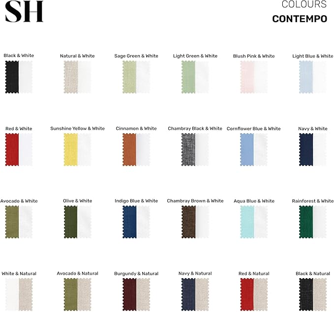 Solino Home Linen Table Runner 60 Inches - 100% Pure Linen Sunshine Yellow and White Table Runner 14 x 60 Inch Ideal for Dresser and Coffee Tables, Spring, Easter - Contempo