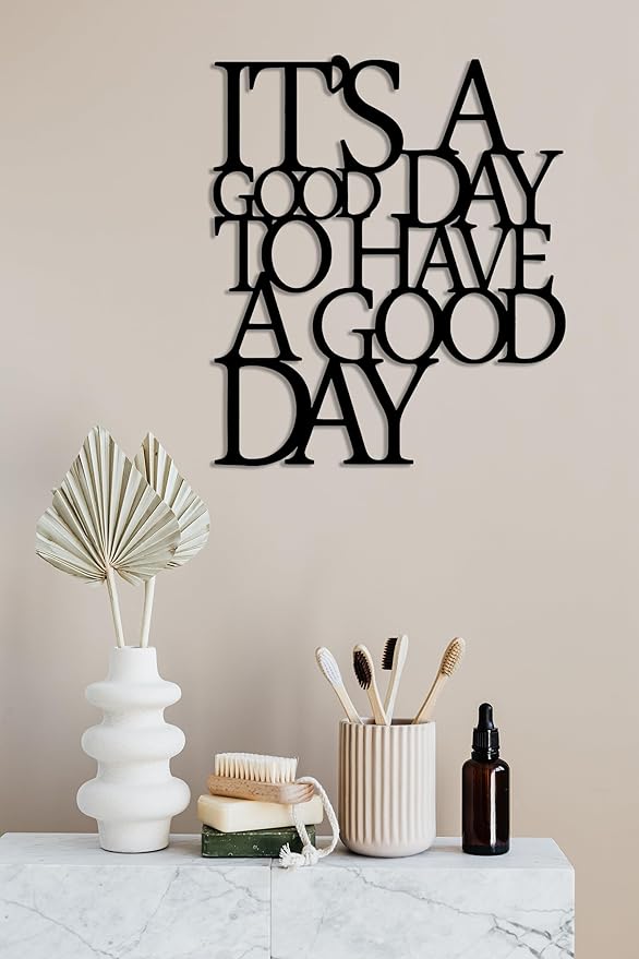 Benziso Motivational Metal Wall Art Inspirational Wall Decor Positive Quotes Wall Decor for Office Living Room Encouragement Gifts