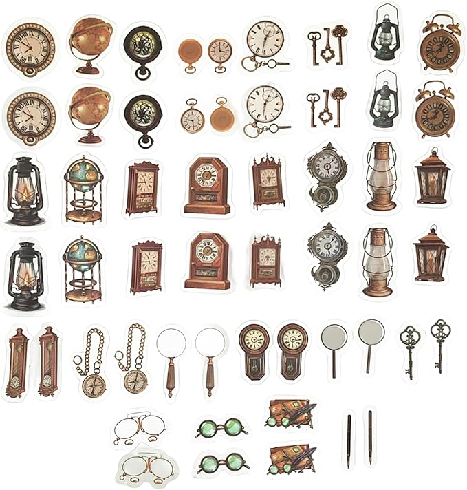 100PCS Vintage Journaling Scrapbooking Supplies Ephemera Pack for Junk Journal Bullet Journals Planners Decoupage Paper Scrapbook Stickers Aesthetic Cottagecore Collage Craft Album (Adventure Tours)
