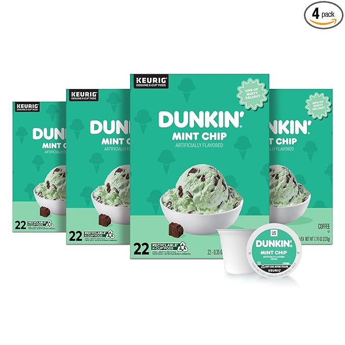 Dunkin’ Mint Chip 22ct K-Cup (Pack of 4)