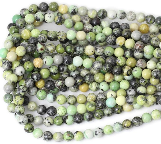45PCS 8mm Natural Australian Jade Stone Beads Round Loose Beads for Jewelry Making DIY Handmade Materials 1 Strand 15"